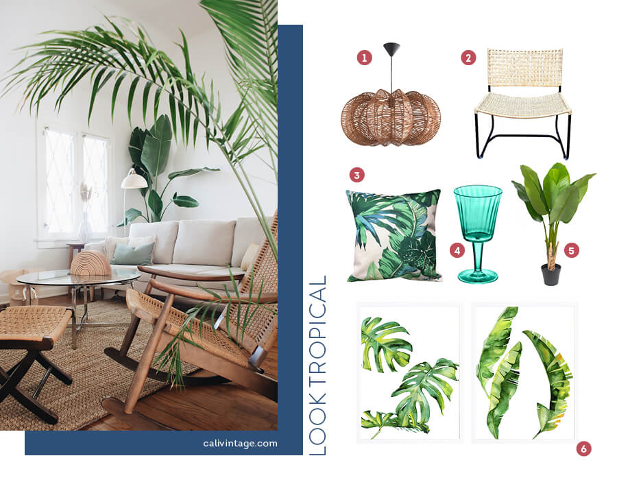 decoración de vacaciones - look tropical