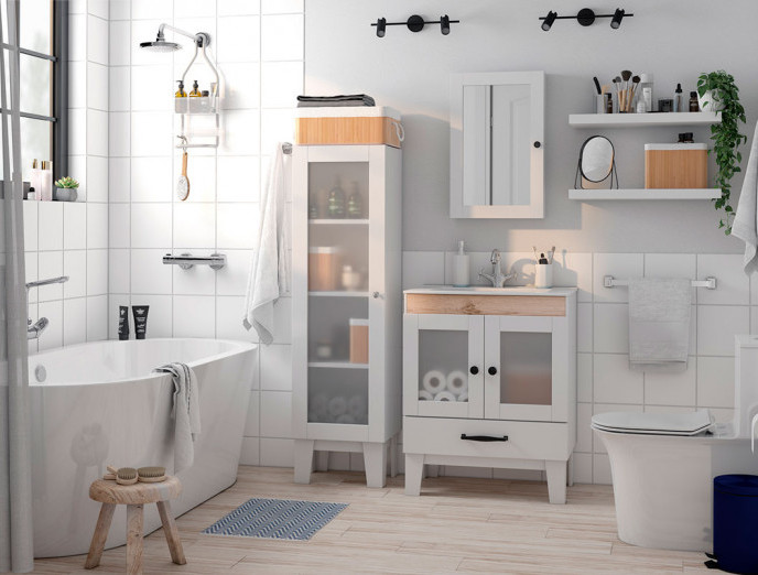 Elige espejos redondos para un baño más actual y elegante  Espejos para  baños modernos, Espejos para baños, Diseño de baños